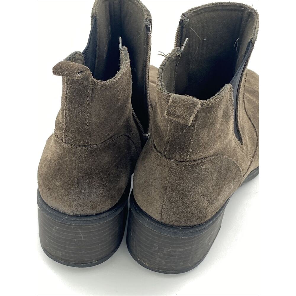 Clarks Women's Nevella Bell Boots Booties Chelsea Suede Brown Size 6 - Picture 8 of 10